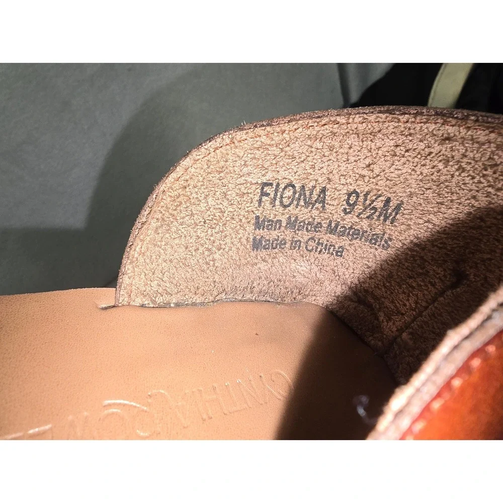 Cynthia Rowley Fiona Brown Crisscross Flat Sandals Mens 9.5